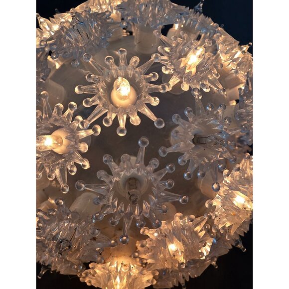 Vintage 8" Starburst Light Sphere With Multiple Modes Christmas - Picture 7 of 8